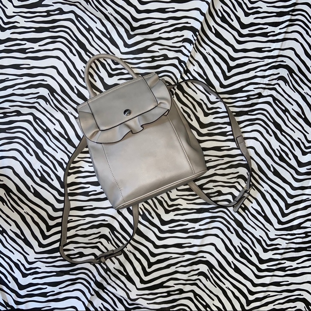 NINE WEST vegan leather gray BACKPACK